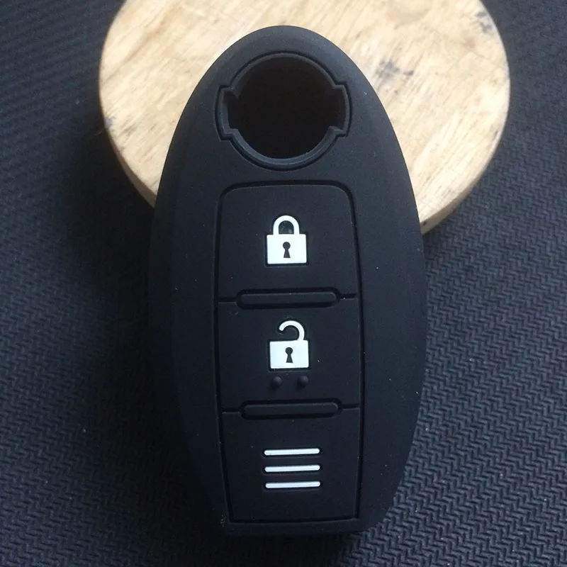 Силиконовый чехол для ключей автомобиля, чехол для Nissan 350Z Almera Altima Armada Qashqai Cefiro Cube Juke Livina March Maxima, 3 кнопки