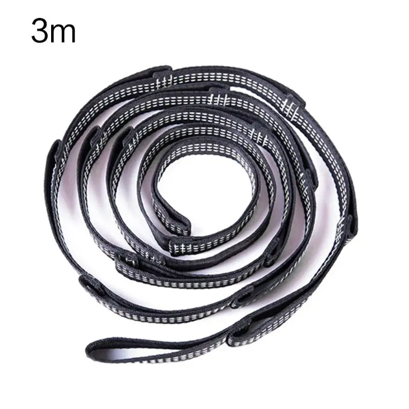 

3m adjustable tree hammock yoga belt high polypropylene hammock chrysanthemum rope sling yoga safety rope hammock extension belt