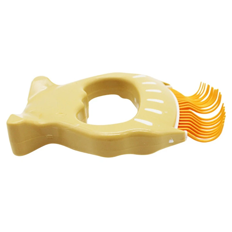 O Принадлежности для ухода за домашними животными и кошками мягкий резиновый гребень для кошек с длинными короткими ручками для удаления волос - Цвет: O