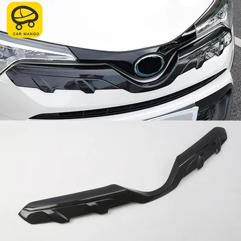 

CARMANGO for Toyota C-HR 2018-2020 Auto Car Styling Front Hood Logo Fender Chrome Cover Trim Frame Sticker Exterior Accessories