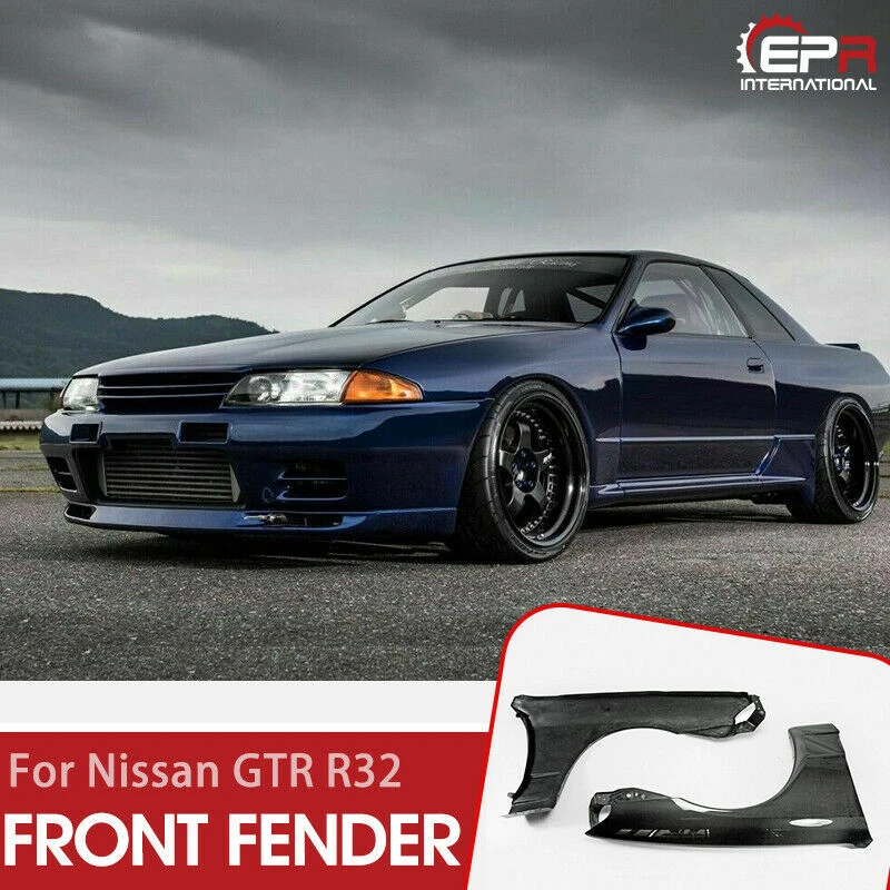 For Nissan Skyline R32 Gtr Oe Style Carbon Fiber Glossy Finished Front Fender Mudguards Exterior Body Accessories Kit Body Kits Aliexpress