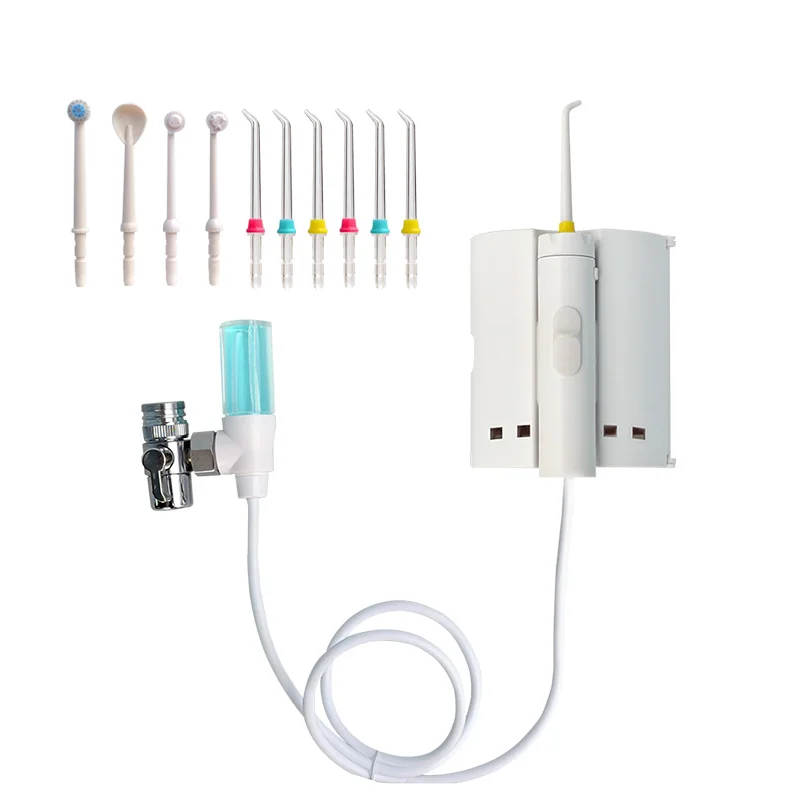 New Water Faucet Oral Irrigator Dental Flosser Portable  10 Tip Implement Irrigation Tooth Flossing Irrigation SPA Mouth Cleaner