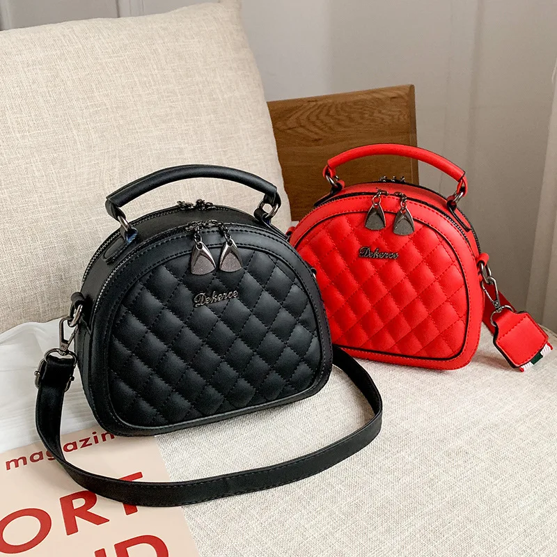 

2019 New Style WOMEN'S Bag Korean-style Fashion Versitile Fashion Mini Small Treasure Double Layer Rhombus Shoulder Bag Women's