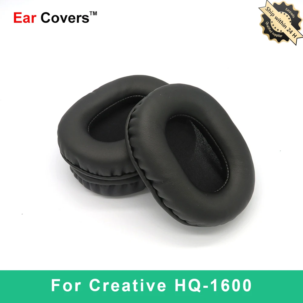 

Ear Pads For Creative HQ1600 HQ-1600 Headphone Earpads Replacement Headset Ear Pad PU Leather Sponge Foam