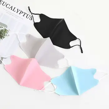 

Reusable Washable Ice Silk Mouth Mask Anti-pollution Breathable Dustproof Sunscreen Protective Cover Outdoor Cycling Respirator