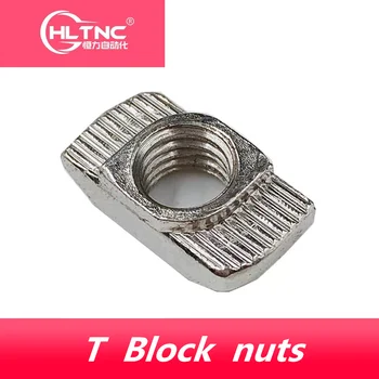

T Block nuts M3 M4 M5 M6 Slot t nut Sliding hammer nut for 2020 3030 4040 Aluminum profile fasten nuts