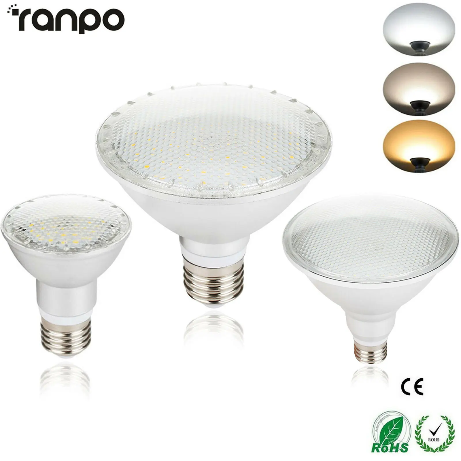 E27 Led Ceiling Spot Lights Dimmable Par20 Par30 Par38 Cob Led