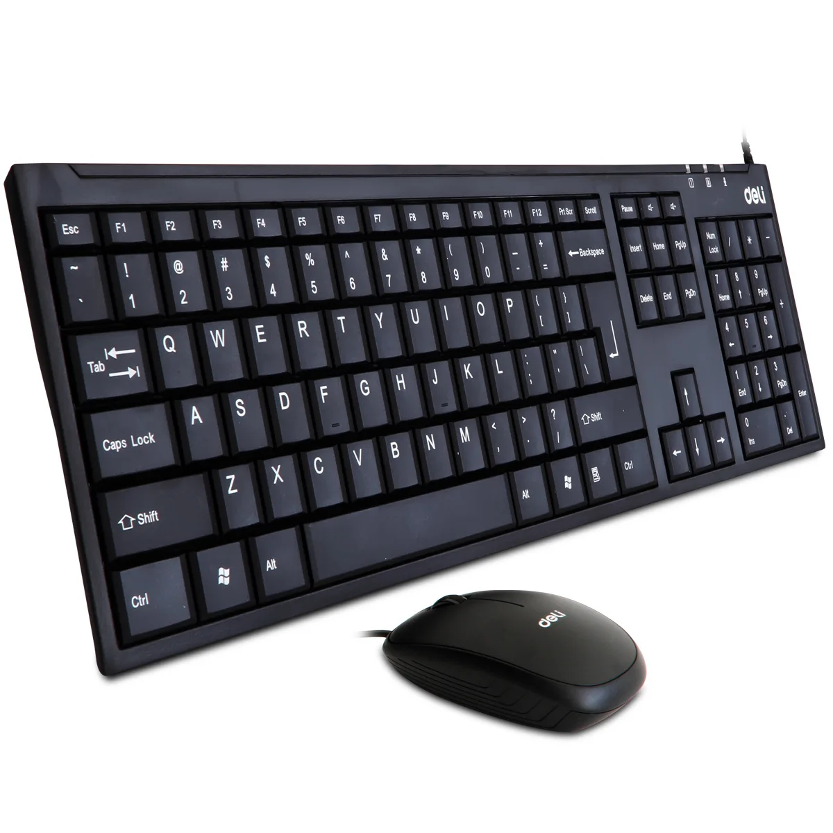 

Deli 3711 Wired Mouse And Keyboard Set Game Office Household USB Keyboard And Mouse Kit