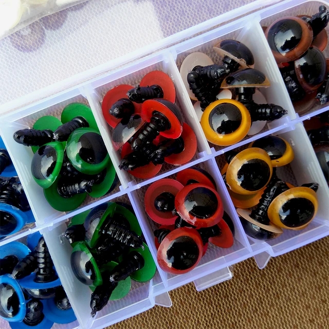 8mm/14mm/16mm/ Plastic Big Safety Eyes For Toys Amigurumi Animal Crochet Toys Puppets Doll With Washers 4