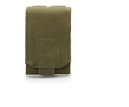 Army green Универсальный Открытый Многофункциональный армейский тактический портативный водонепроницаемый 600D нейлоновый чехол для мобильного телефона чехол-Кобура - Цвет: Army green