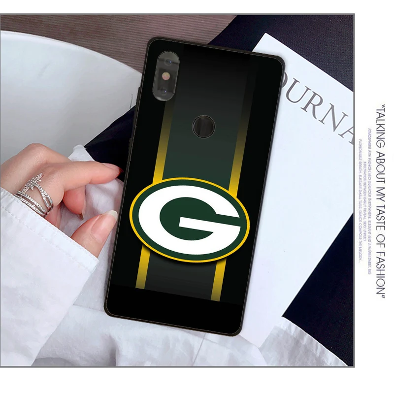 A11 Green Bay Упаковщики ТПУ мягкий силиконовый черный чехол для телефона для Xiaomi redmi Note 7 mi 9 mi x2 mi x2S Note3 8 8SE redmi 5 5Plus Note4 4X - Цвет: A11