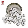 BOBO.BOX Baby Teether 100Pcs/lot English Alphabet Beads BPA Free For DIY Baby Teething Pacifier Chain Silicone Beads Letter ► Photo 3/6