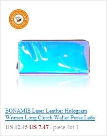 Кошелек BONAMIE из искусственной кожи, ультратонкий длинный кошелек, портативный кошелек, простой кошелек на застежке, отделение для банкнот, двойной держатель для карт