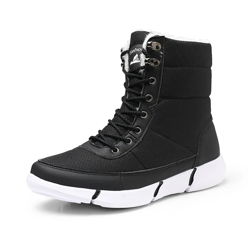 

2019 New Winter Men Boots Fur Warm Lightweight Snow Boots Waterproof Men Shoes Casual Footwear Male High Quality Fashion