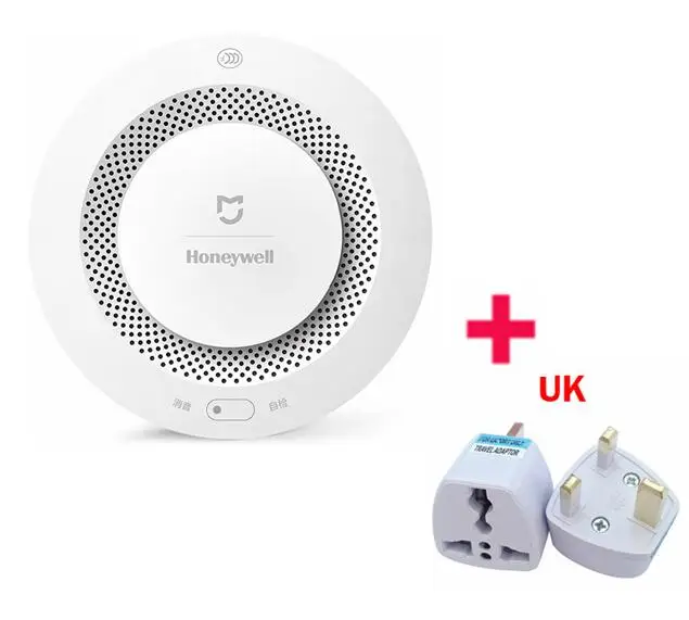 add UK plug Xiaomi Honeywell сигнализация утечки газа, Aqara Zigbee дистанционное управление CH4 мониторинг потолка и настенный легко установить работу приложение Mijia - Цвет: add UK plug