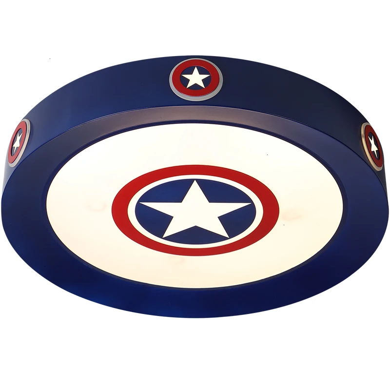 

Children Room Light Simplicity Modern Absorb Top Light Originality Personality Room Cartoon Lamp U.s.a Captain Boy Bedroom Lamps