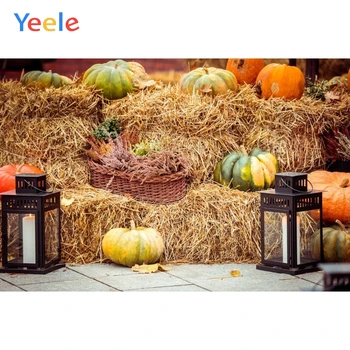 

Yeele Autumn Farm Backdrop Countryside Pumpkin Hay Baby Shower Thanksgiving Background Photo studio Photocall Photophone Booth