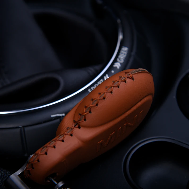 Для MINI F54 F55 F56 F57 F60 чехол из натуральной кожи для ключей автомобиля чехол для пульта дистанционного управления металлический брелок mini cooper аксессуары для стайлинга автомобилей