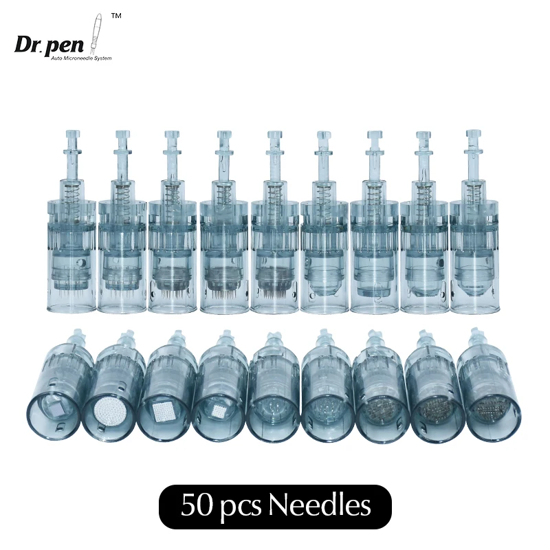 50 pcs Dr. pen M8 Derma Pin Cartridge Needles 11 Pin 16 Pin 24 Pin 36 Pin 42 Pin Round Nano 3D nano 5D Nano Replacement
