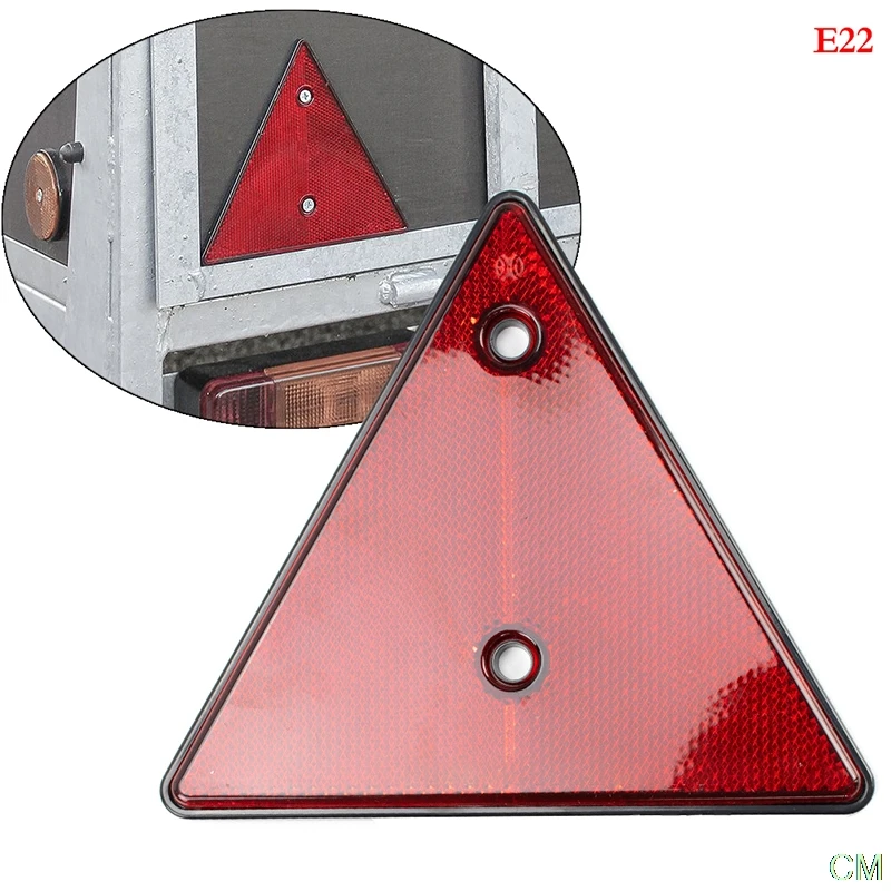 Warndreieck-Set 3-teilig - Rote Reflektoren Für Auto & Fahrrad