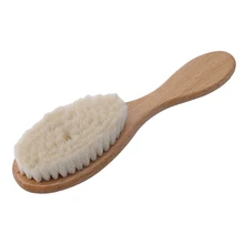 1PC New Soft Beard Face Wash Brush Wooden Hand Hair Cutting Hairdressing Styling Salon Hair Collar Cleaning Cloth Salon Tool