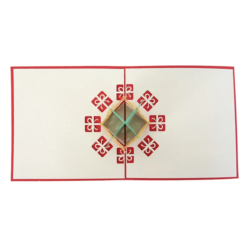  Creative Card 3D pop-up Christmas tree greeting card unique postcard invitation Christmas card - 4000542552028