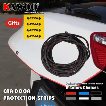 

KAWOO Car Door Side Edge Scratch Crash Strip Protection Sticker Decal For Lexus LX570 For MG3 For Mazda 5 For Mitsubishi L200