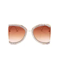 2021 Sunglasses Women Oversized CZ Diamond Designer Sun Glasses Ladies Luxury Glasses Shades for Women Wholesale Bulk Oculos 3