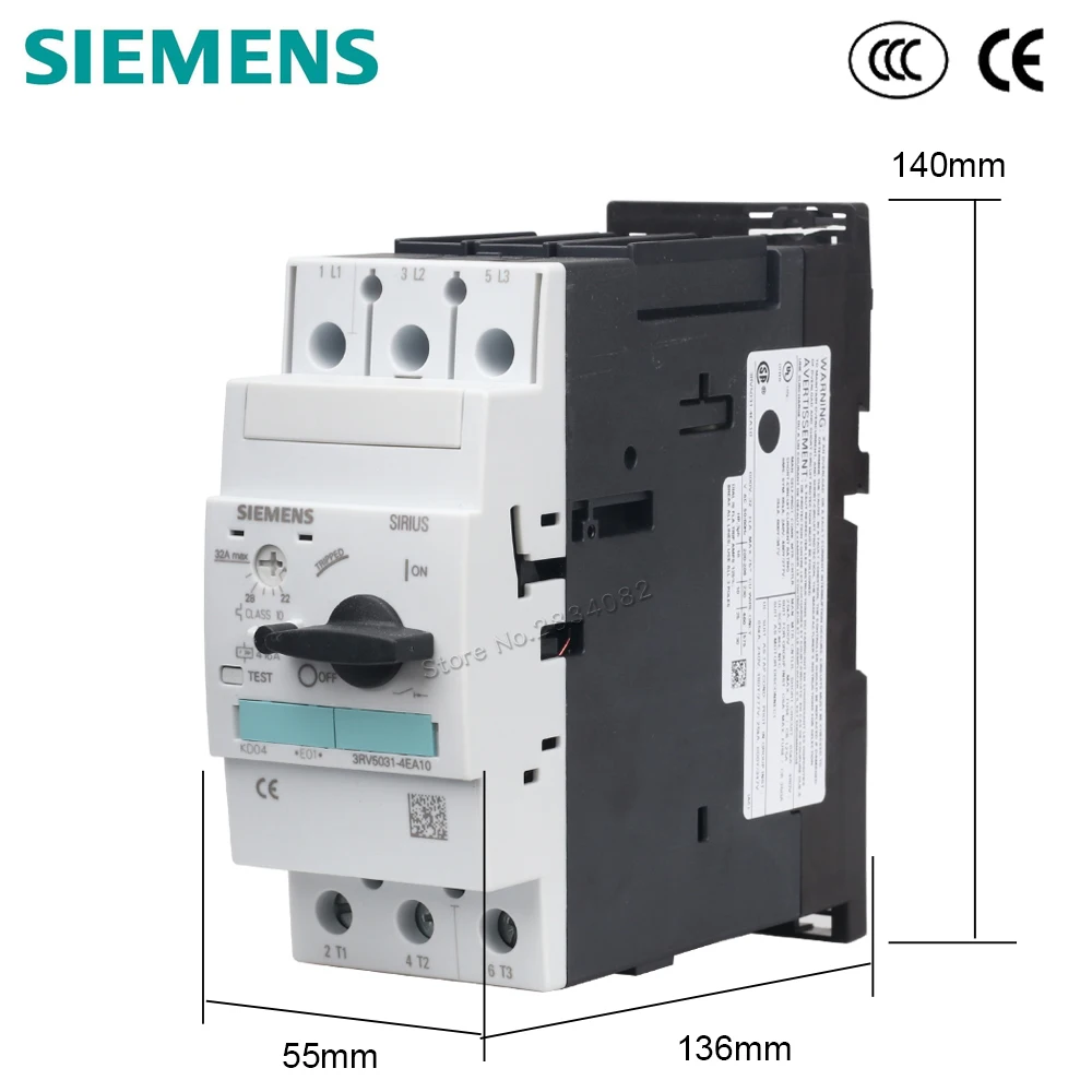 22-32A кнопочный выключатель для защиты двигателя 3RV5031-4EA10 SIEMENS | Обустройство дома