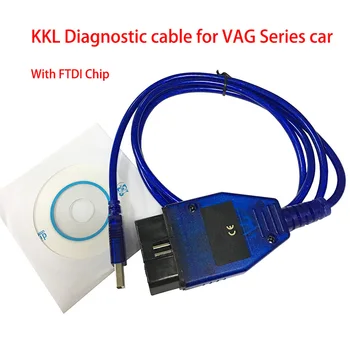 

VAG-COM 409.1 Vag Com 409Com vag 409 kkl OBD2 USB Diagnostic Cable Scanner Scan Tool Interface For VW Audi Seat Volkswagen Skoda