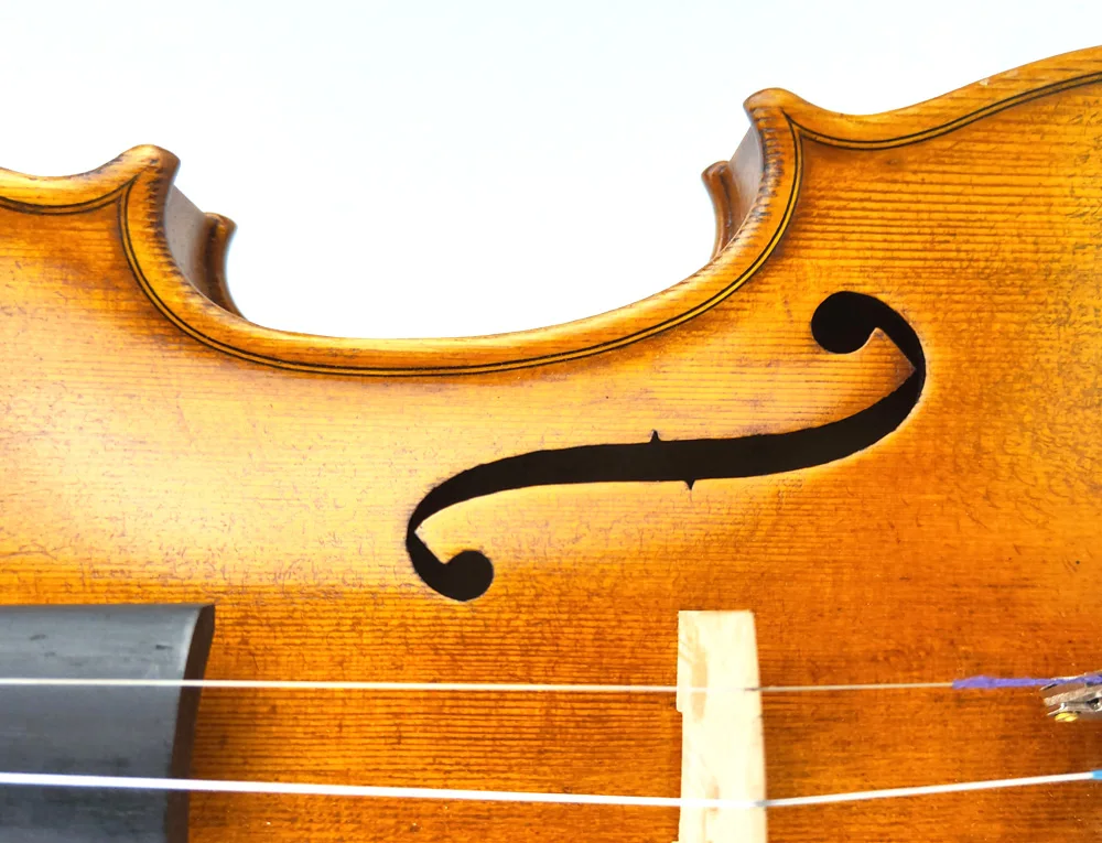 50 лет ели! Скрипка Harrison Amati 4/4 Geige, уровень концерта и ручной работы масло антикварный лак