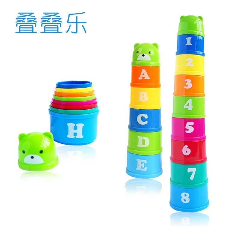 Jenga/детские игрушки, сложенные чашечки, развивающий детский набор, детская игрушка для девочек и мальчиков 1-2 лет