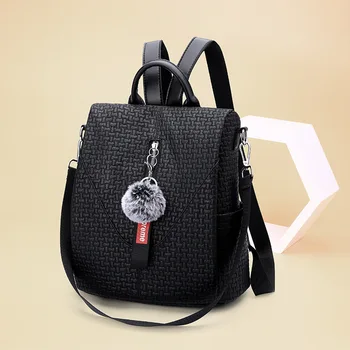 

10 pieces texture fashion women's bag personalized backpack student Korean style shoulder Hand bag