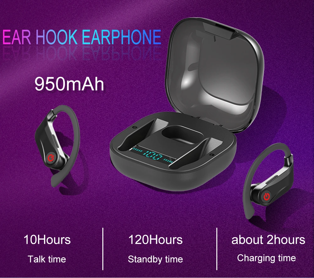 Power HBQ PRO TWS беспроводные наушники Bluetooth 5 0 стерео спортивные 950 мА/ч чехол