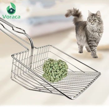 

Cat Feces Shovel Pet Litter Filter Kitten Cleaning Tool Electroplating Process Metal Cat Pull Cleaning Tool Pet Accessories