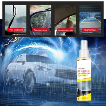 

1pcs 100ML Car Front Windshield Anti-Rain Agent Waterproof Rainproof Anit-fog Spray Car Rear-View Mirror Window Glass Coating