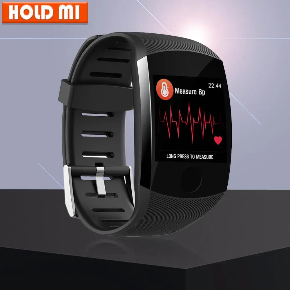 

Q11 Smart Watch Waterproof Fitness Bracelet Big Touch Screen OLED Message Heart Rate Time Smartband Activity Tracker Wristband