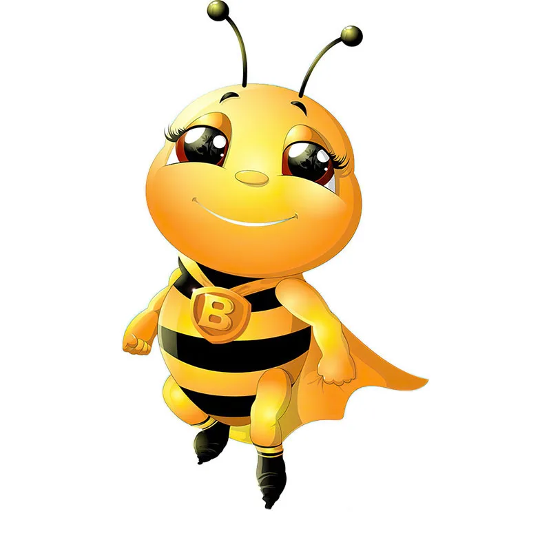 Three Ratels CX14 Cute little bee cartoon insect sticker children's bedroom decoration sticker toilet refrigerator car,glow in the dark stickers,toilet stickers,self adhesive wall stickers,vinyl stickers,vinyl wall stickers,self adhesive stickers,chalkboard stickers