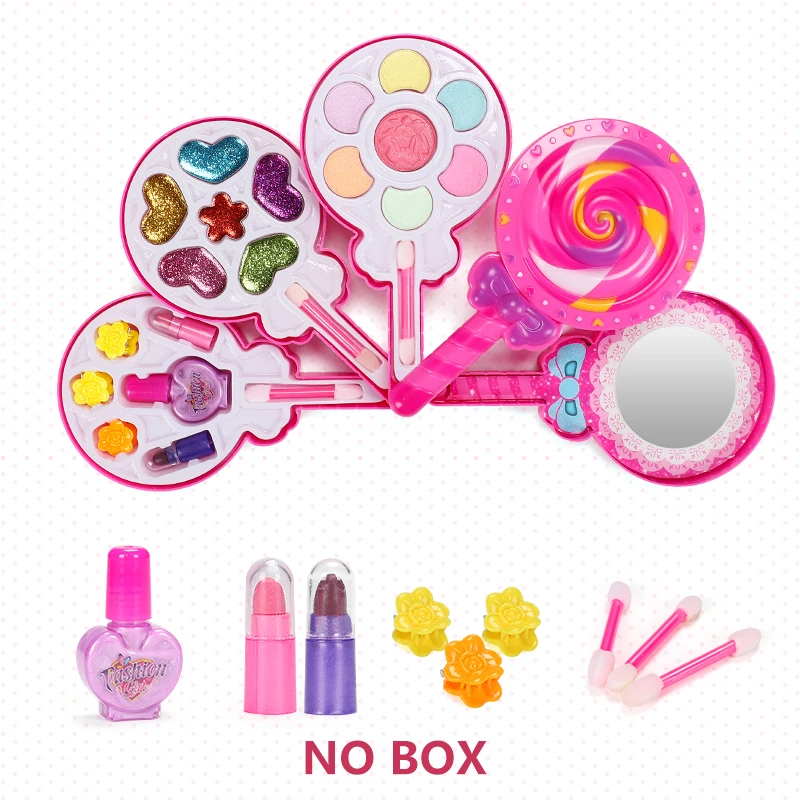 5PCS NO BOX Девичьи игрушки для макияжа, ролевые игры, Детский набор для макияжа в форме конфет, нетоксичные наборы для макияжа, игрушки для девочек, косметические Косметические игрушки - Цвет: 5PCS NO BOX