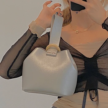 

2020 Fashion Women Bag Summer Bucket Bag Women PU Leather Shoulder Bags Brand Designer Ladies Crossbody Messenger Bags Totes Sac