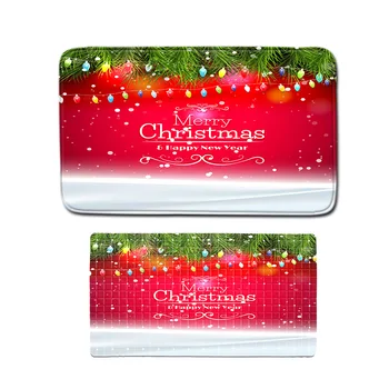 

Christmas Pattern Non-slip Carpet Bath Mat Floor Mat Foot Mat PVC Non-slip Mat
