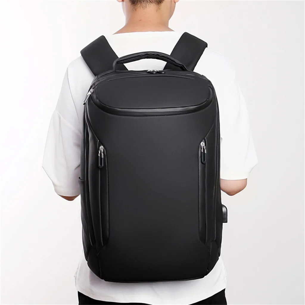 

Business Backpack PU waterproof Backpack USB Multi-function Backpack Outdoor Travel fashion Bag Large Capacity computer backpac