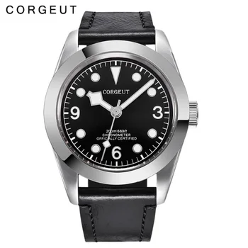 

41 Mm Men Watch Clock Automatic Luxury Mechanical Full Steel Sapphire Glass Men Watch часы мужские механически ...