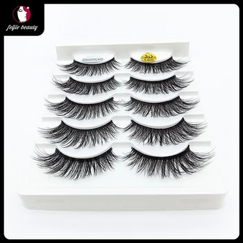 

5 Pairs Of Eyelash Set 3d Lashes Natural Eyelashes Handmade Soft Fake Lashes False Eye Lashes Extension Thick Eye Makeup Beauty