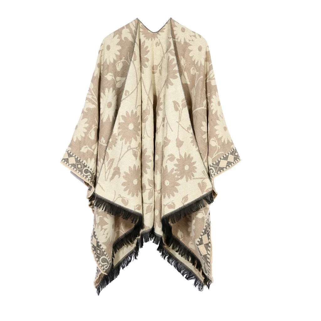 Women Soft Cashmere Scarves Stylish Warm Blanket Solid Winter Shawl Elegant Wrap Hijab Stole Scarfs bufanda mujer L23 - Цвет: Beige