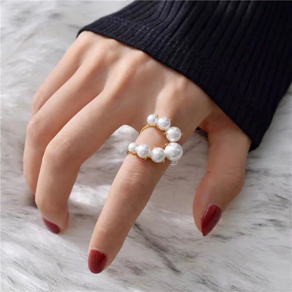 [韓国人気ジュエリー] nff Cosmos Pearl Ring White Hdd86f2111cea4f1fb3979c426206b