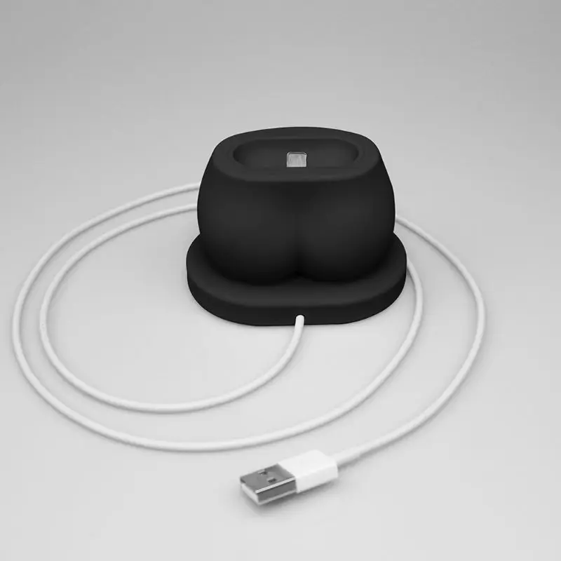 Portable Charging Dock Station Soft Silicone Anti-fall Desk Charging Base Stand Holder for AirPods Case Charger Accessories