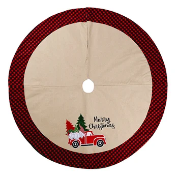 

Forest Old Man Car Tree Skirt/DIY House/Christmas Home Decoration/Bottom Dress Up For Christmas Tree
