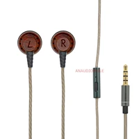 HiFi Audiophile Earphones Flat Head In-Ear DIY HiFi Headset Beryllium Diaphragm Wired Bass DJ Earbuds 1