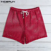 Модные мужские сексуальные боксеры прозрачные сетчатые шорты вечерние для ночного клуба домашние боксеры прозрачные мужские трусы INCERUN